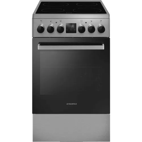 Электрическая плита MAUNFELD MEC55CS08D, стеклокерамика, серебристый [ка-00018155]