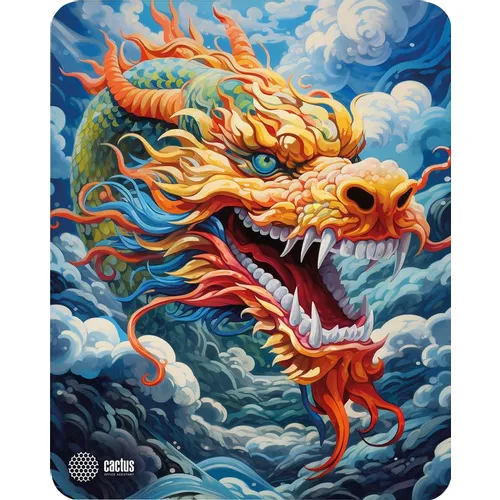 Коврик для мыши Cactus Colorful Dragon рисунок, ткань, 300х250х3мм [cs-mp-d07m]