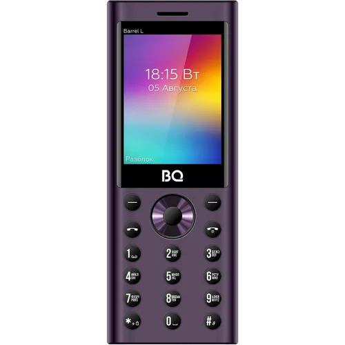 Сотовый телефон BQ Barrel L 2458, фиолетовый/черный