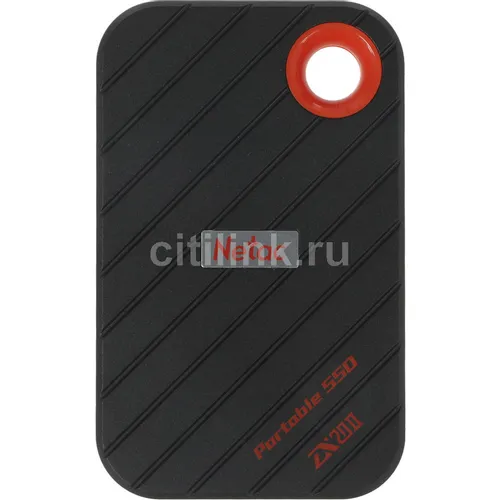512ГБ Внешний диск SSD NETAC ZX20 II NT01ZX20II-512-32BK, USB-C, запись - 1800МБ/с, чтение - 2000МБ/с, черный
