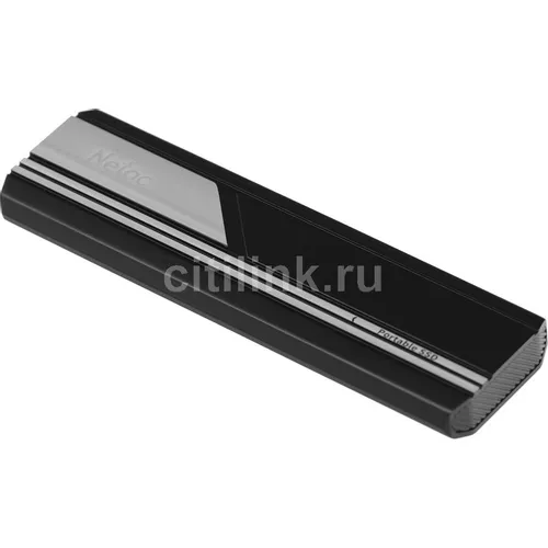 2ТБ Внешний диск SSD NETAC ZX10 NT01ZX10-002T-32BK, USB-C, запись - 1050МБ/с, чтение - 1050МБ/с, черный