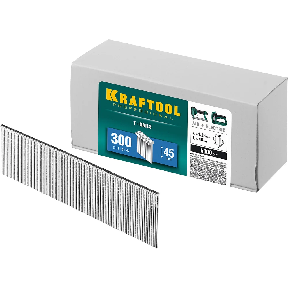 Гвозди для нейлера KRAFTOOL тип 300 (5000 шт.) 31785-45