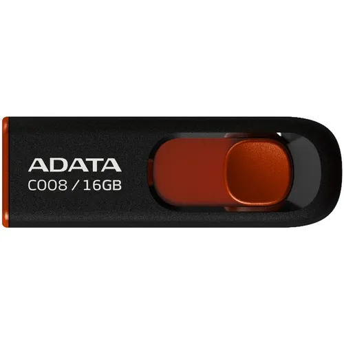 Флешка USB A-Data Classic C008 16ГБ, USB2.0, красный и черный [ac008-16g-rkd]