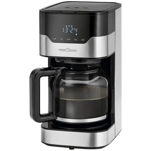 Кофеварка PROFI COOK PC-KA 1169, капельная, нержавеющая сталь /черный