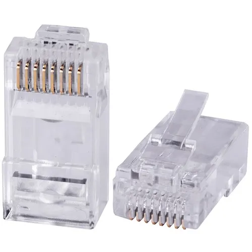 Коннектор CABEUS 8P8C-C6-FC UTP кат.6 RJ45 прозрачный 100 шт./кор.