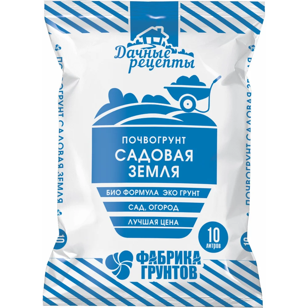 Почвогрунт Фабрика Торфа Садовая земля Дачные рецепты ДРСЗ-10