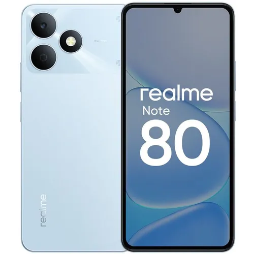 6.74" Смартфон REALME Note 80 4/128Gb, NFC, IPS, 90Гц, 6300мAч, голубой
