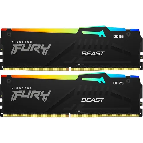 Оперативная память Kingston Fury Beast Black KF560C36BBEAK2-64 DDR5 - 2x 32ГБ 6000МГц, DIMM, Ret