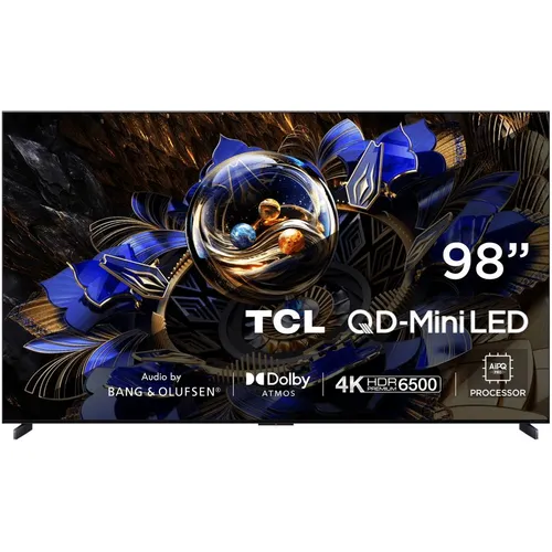 98" Телевизор TCL 98X11K QD-Mini LED QLED, 4K Ultra HD, СМАРТ ТВ, Google TV, черный