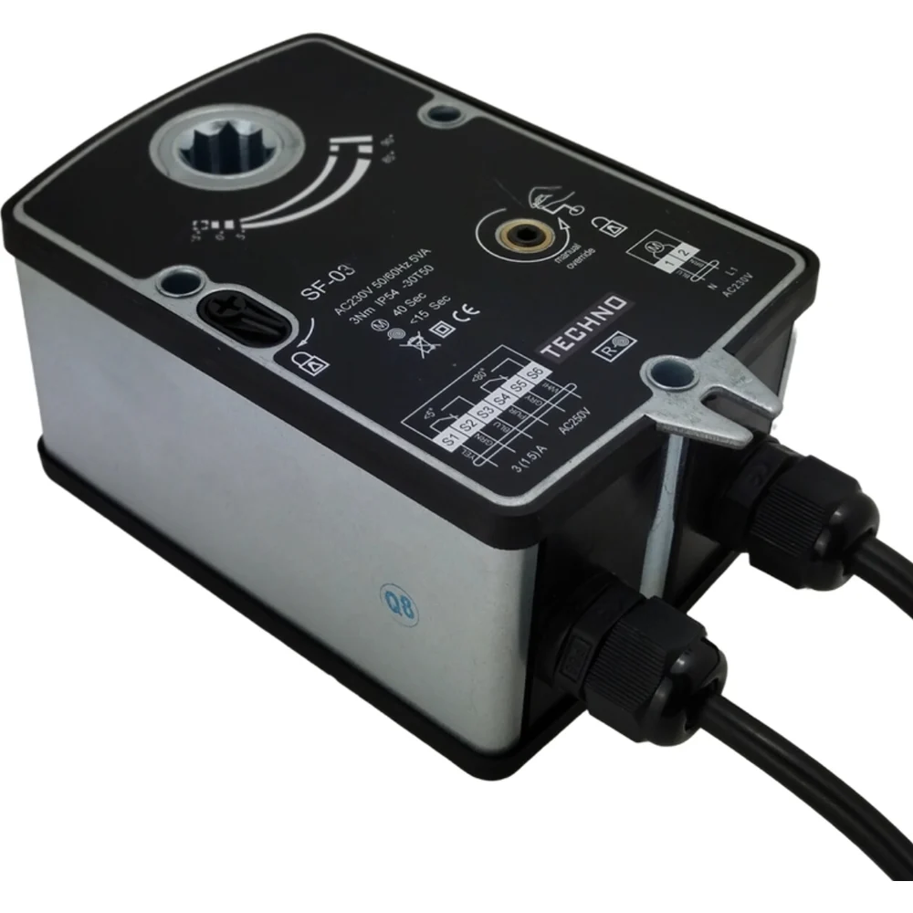 Противопожарный электропривод TECHNO SF-03DF/230V 423020