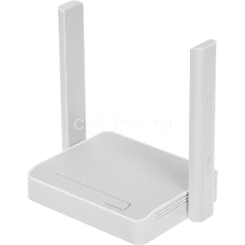 Wi-Fi роутер KEENETIC Netcraze Starter, Wi-Fi 4, N300, 2.4ГГц, 3 WAN/LAN, белый [nc-1121]