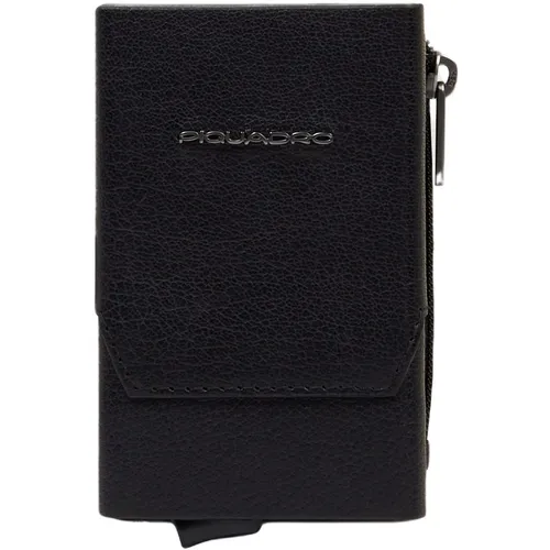 Чехол для кредитных карт Piquadro Solm PP5585S141R/N, кожа натуральная, черный