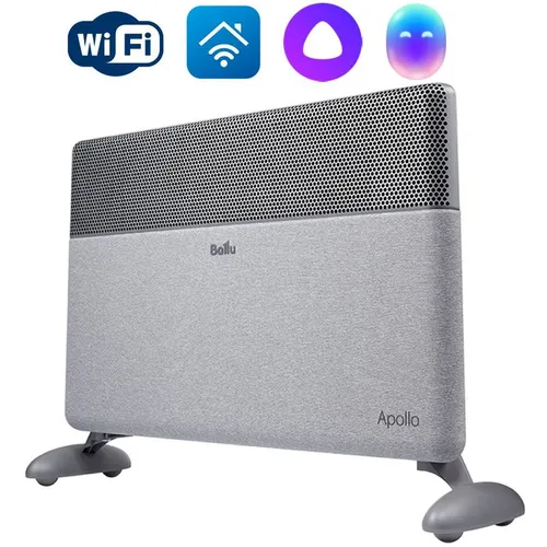 Конвектор инверторный Ballu Apollo Digital Inverter Moon Gray BEC/ATI-2501, 2500Вт, с терморегулятором, с Wi-Fi, серый