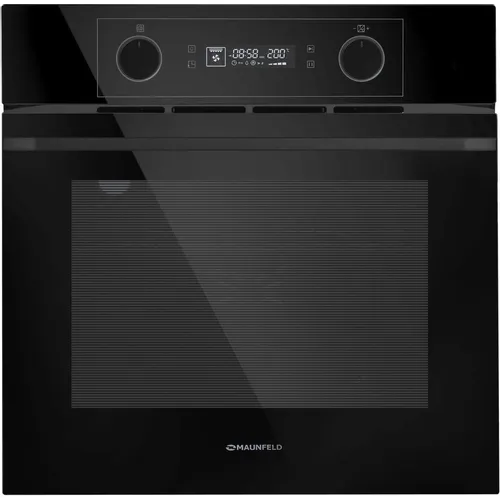 Духовой шкаф электрический MAUNFELD AEOH60102B2, 60л, дверца с 3 стеклами, черный
