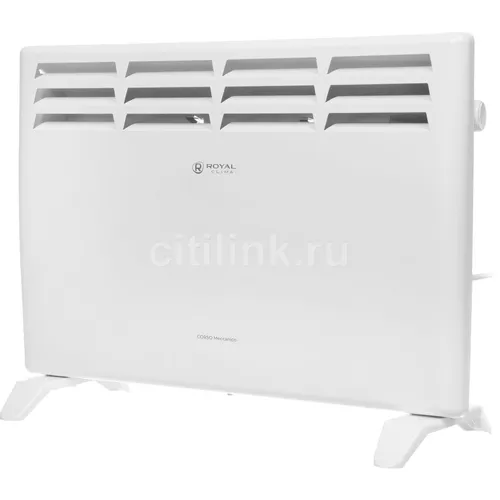 Конвектор Royal Clima Corso Meccanico Rec-C1500M, 1500Вт, с терморегулятором, белый