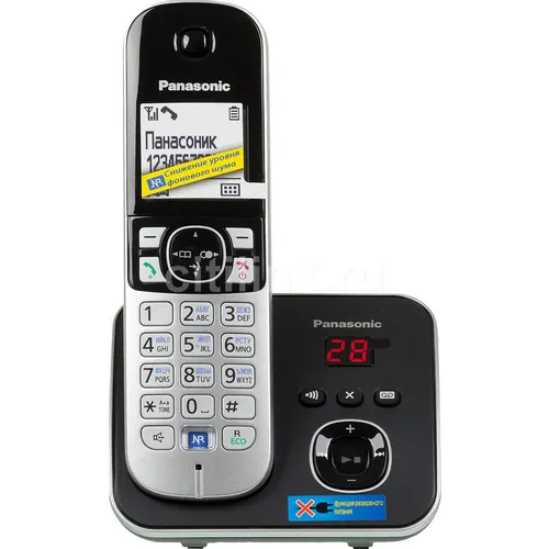 Радиотелефон Panasonic KX-TG6821RUB, черный