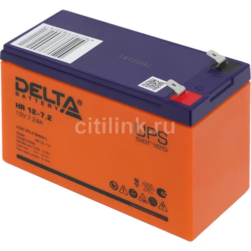 Аккумуляторная батарея Delta HR 12-7.2 для ИБП, 12В, 7.2Ач