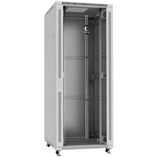 Шкаф коммутационный CABEUS SH-05C-42U80/80 напольный, стеклянная передняя дверь, 42U, 800x2055x800 мм