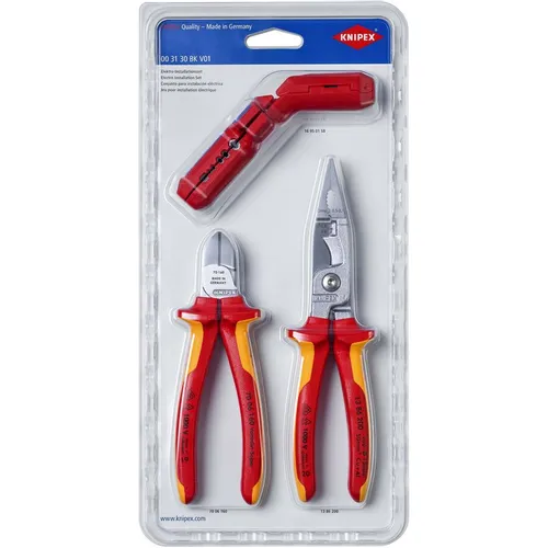 Набор инструментов KNIPEX KN-003130BKV01, 3 предмета, диэлектрический