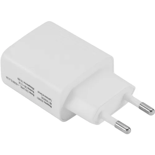 Сетевое зарядное устройство Buro BUWE1, 2xUSB-A, 10.5Вт, 2.1A, белый [buwe10s200wh]