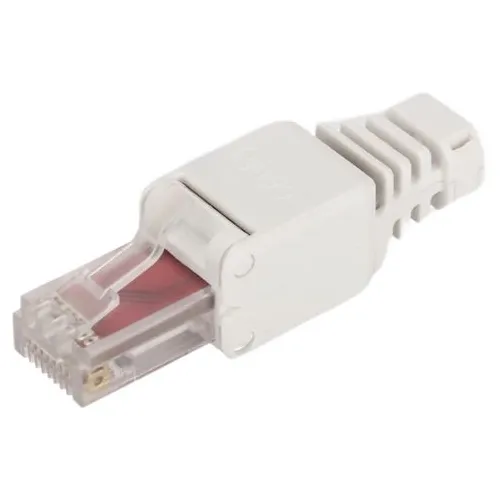 Коннектор Lanmaster LAN-TMP-S6 полев. RJ45 кат.6 STP бел.
