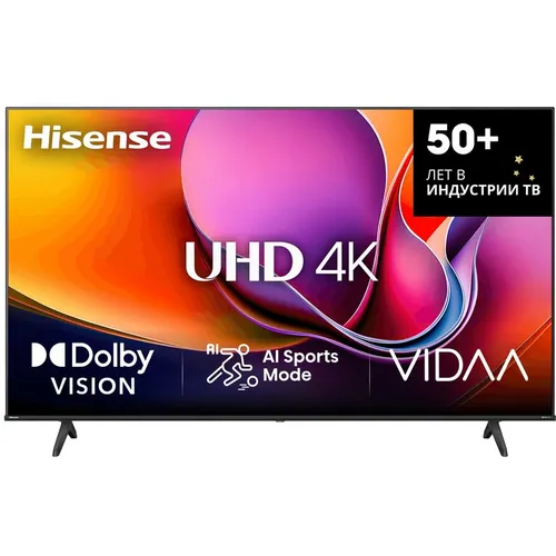 43" Телевизор Hisense 43A6Q 4K Ultra HD, СМАРТ ТВ, Vidaa, черный