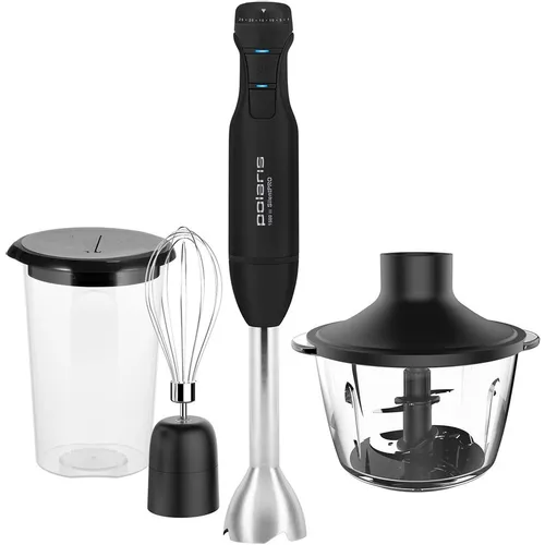 Блендер Polaris Silent PHB 1510GL, погружной, черный/серебристый