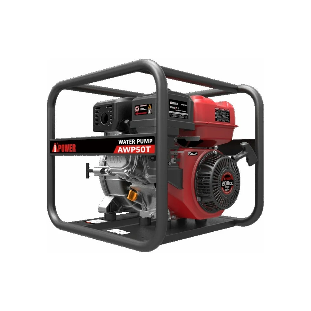 Бензиновая мотопомпа для грязной воды A-iPower AWP50T 30221