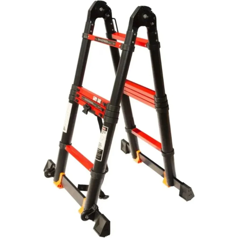 Стремянка телескопическая лестница WORKY BLACK ARD259959