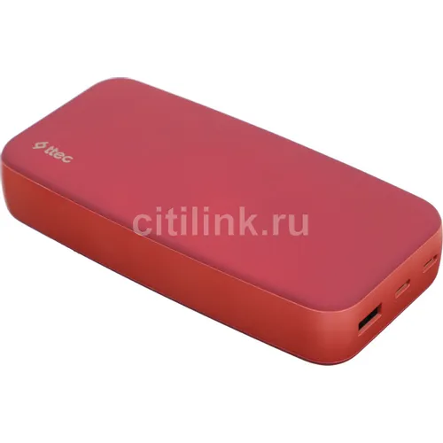 Внешний аккумулятор (Power Bank) TTEC ChargeUp, 20000мAч, красный [2bb210gk]