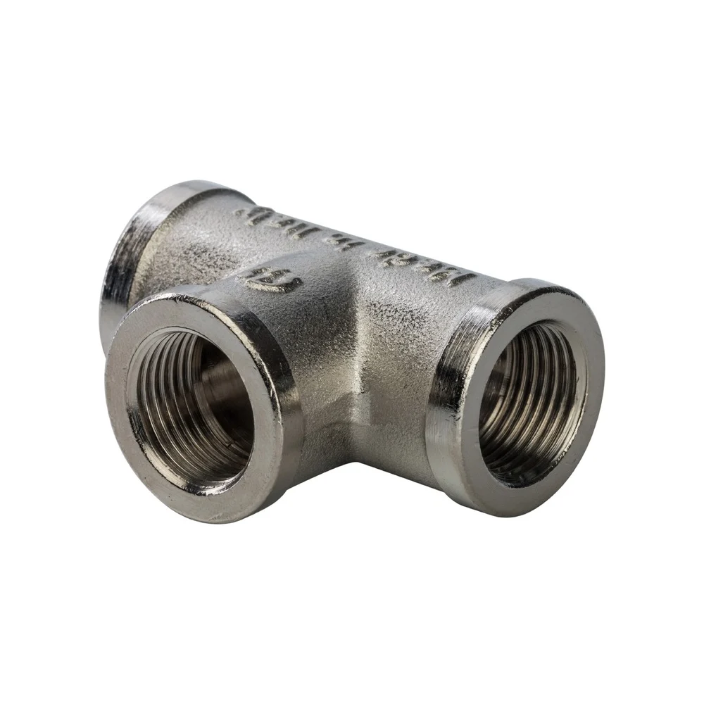 Никелированный тройник STOUT RG008Q0QSVT5V8