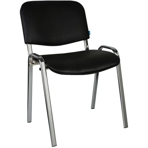 Стул HELMI HL-F01, искусственная кожа, до 90кг, черный [330630]