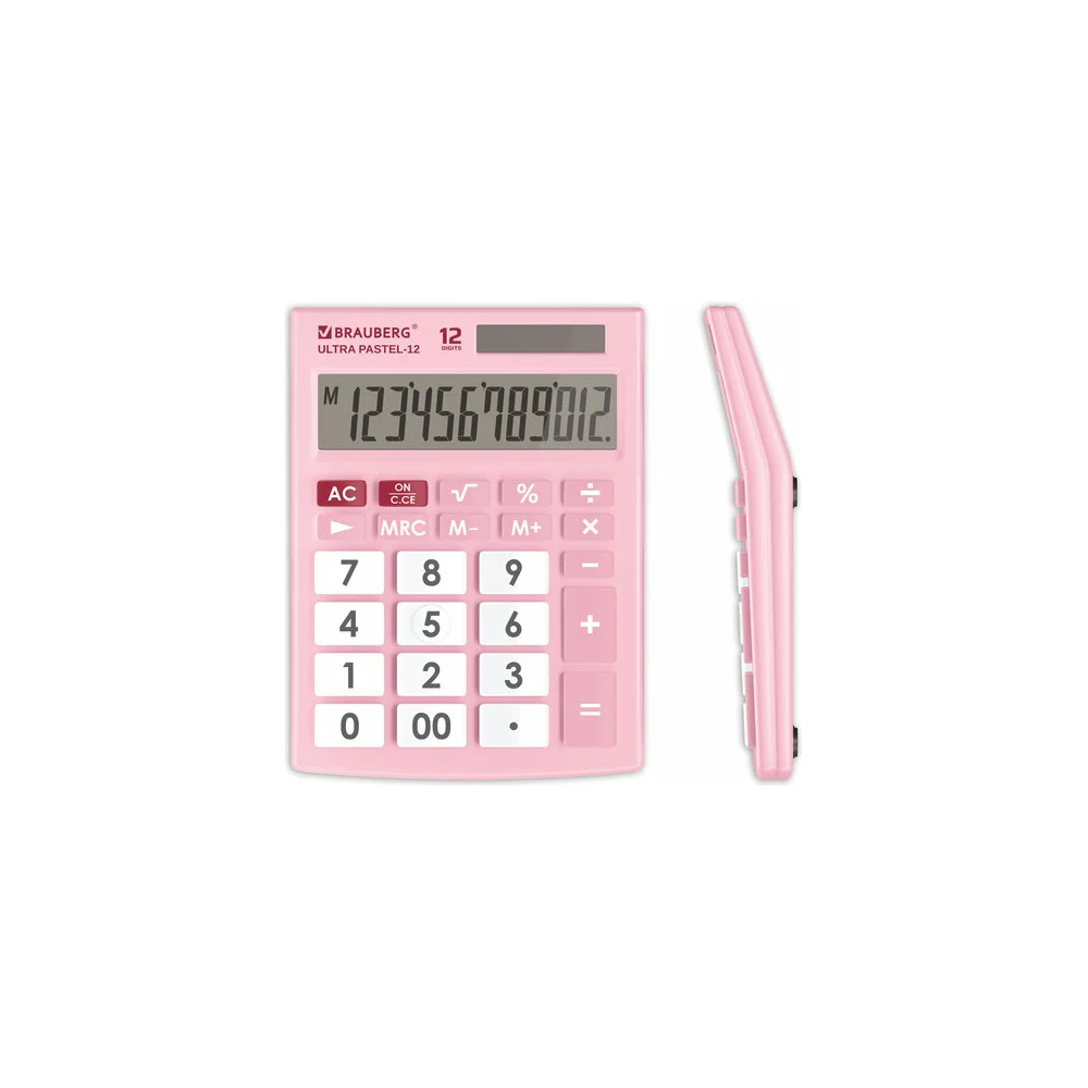Настольный калькулятор BRAUBERG ULTRA PASTEL-12-PK 250503