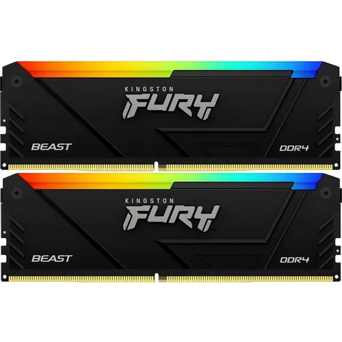 Оперативная память Kingston Fury Beast KF432C16BB2AK2/16 DDR4 - 2x 8ГБ 3200МГц, DIMM, Ret
