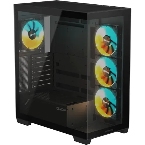 Корпус ATX Gigabyte GB-C500P ST, Midi-Tower, без БП, черный