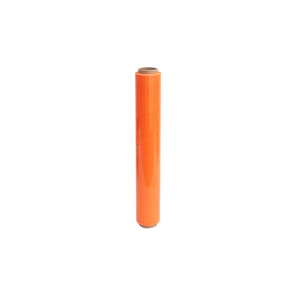 Стрейч пленка ПАКПОЛИМЕР первый сорт оранжевая 500мм 950гр 71м 23мкм