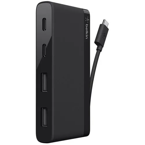 Хаб (разветвитель) Belkin F4U090btBLK, серый