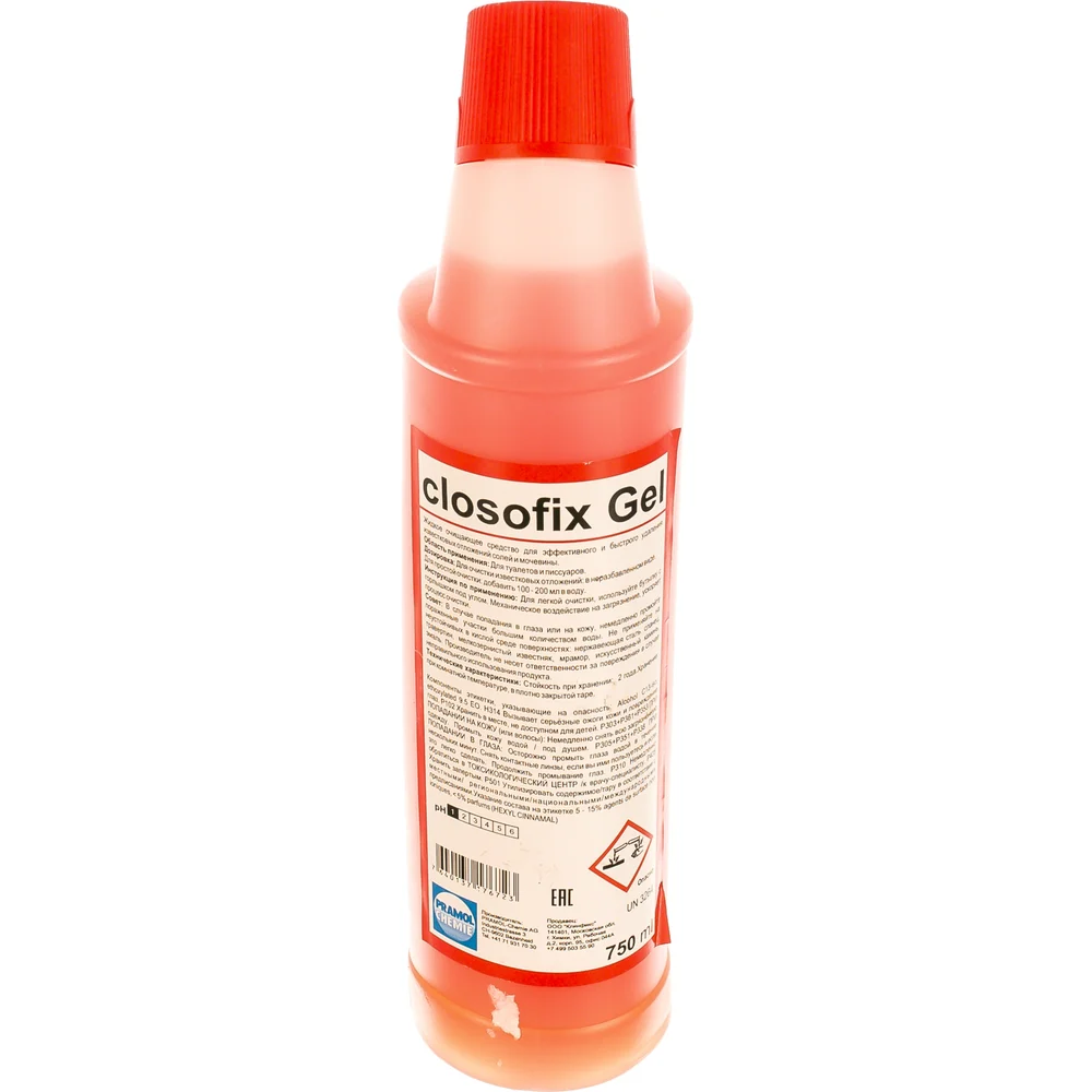 Очиститель ванных и туалетных комнат Pramol CLOSOFIX GEL 2560.201