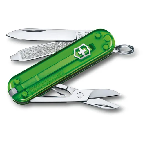Складной нож Victorinox Classic SD Green Tea, функций: 7, 58мм, коробка подарочная [0.6223.t41g]