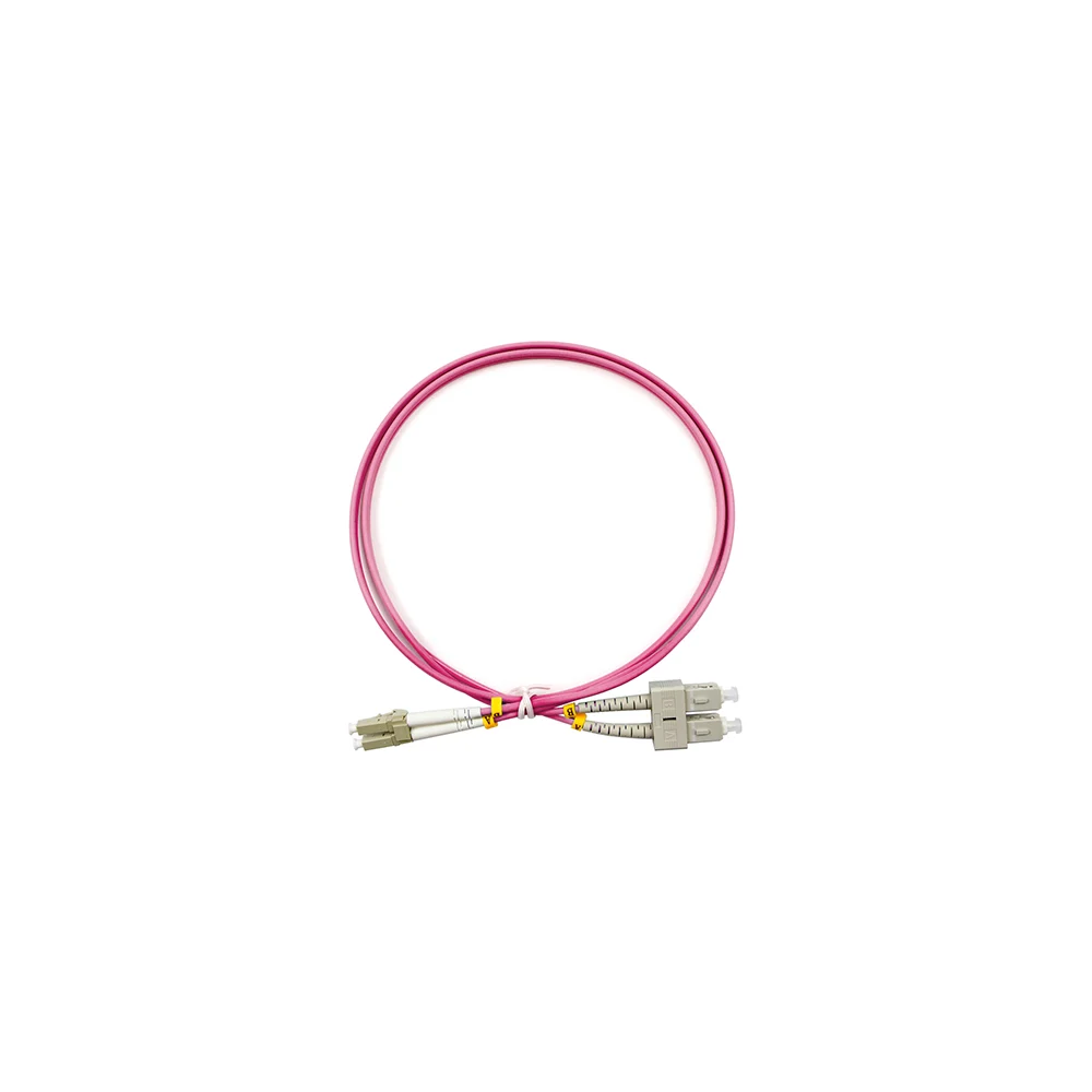 Дуплексный оптический патч-корд TopLan DPC-TOP-OM4-LC/P-SC/P-2.0