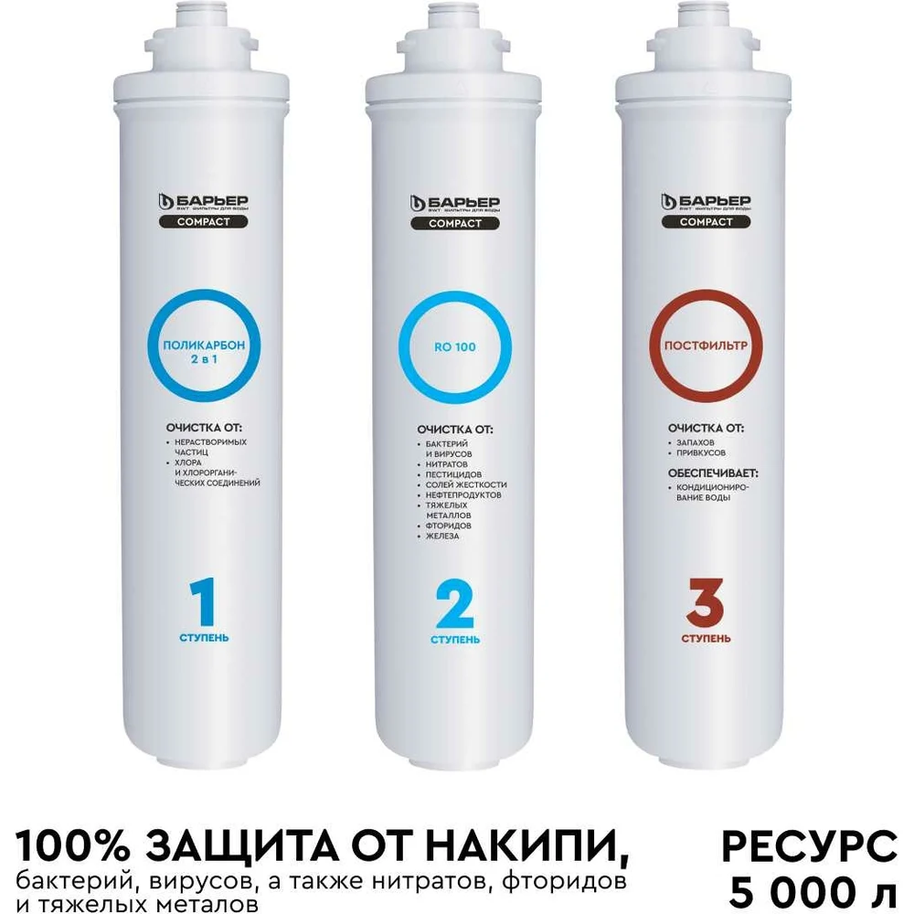 Комплект картриджей Барьер COMPACT OSMO 100 Р272Р02