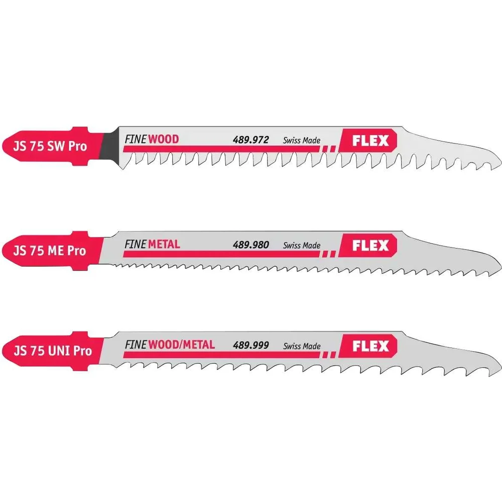 Пилки для электролобзика JS 75 Pro Set VE 3 FLEX 490008