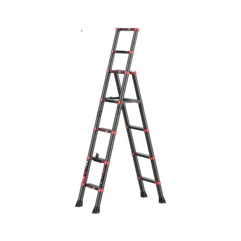 Телескопическая лестница-стремянка WORKY BLACK ARD257796