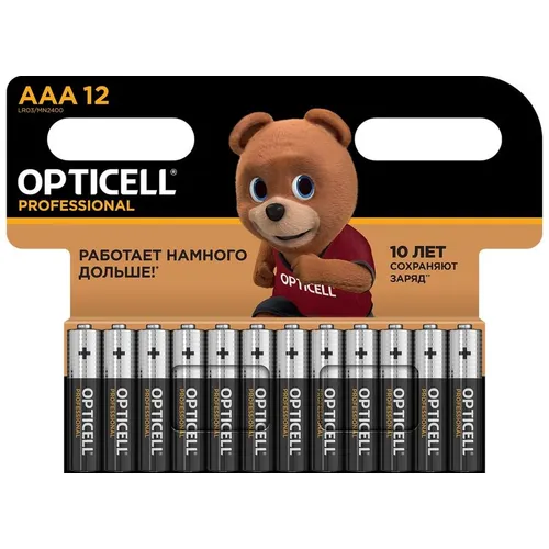 AAA Батарейка OPTICELL Professional LR03, 12 шт.
