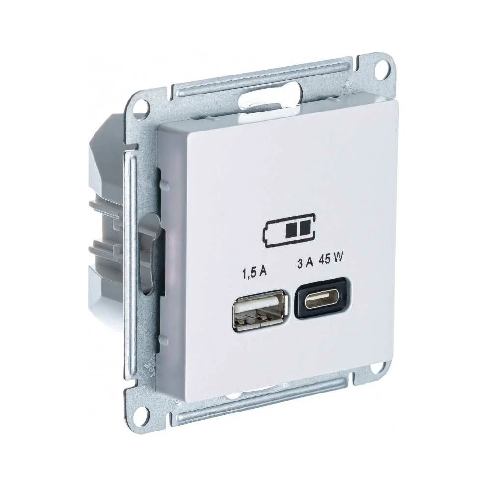 Розетка Systeme Electric USB ATLASDESIGN ATN000429