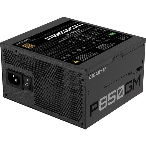 Блок питания Gigabyte GP-P850GM, 850Вт, 80 PLUS GOLD, 120мм, черный, retail