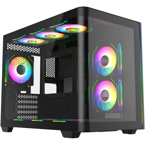 Корпус mATX BLOODY BD-CC112, Mini-Tower, без БП, черный [bd-cc112-bk]