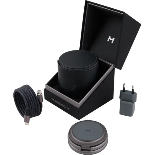 Беспроводное зарядное устройство MAGSSORY signature edition, USB-C, USB-C, 22Вт, серый [wch053m]