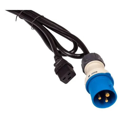 Шнур питания Lanmaster (LAN-PP9M/19-2.5-BK) C19 проводник.:3x2.5мм2 2.5м 250В 16А черный