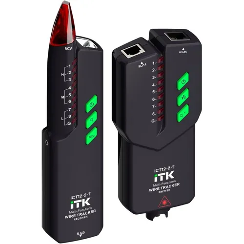 Кабельный тестер ITK ICT12-2-T черный